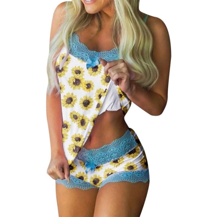 Sexy%20Summer%20Pajamas%20Sleepwear%20for%20Women%20Sleeveless%20Spaghetti%20Strap%20Summer%20Pyjamas%202pcs%20Cami%20Top%20Shorts%20Pajamas%20Sets%20Nightwear%20-%20Image%202