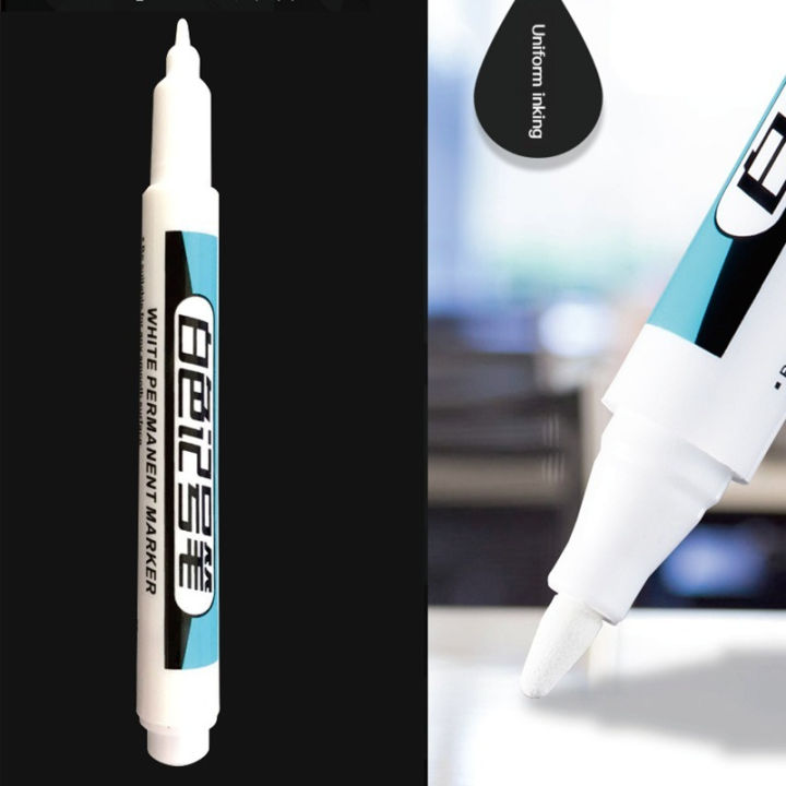 1/4Pcs%20White%20Permanent%20Paint%20Pen%20set%20for%20Wood%20Rock%20Plastic%20Leather%20Glass%20Stone%20Metal%20Canvas%20Ceramic%20Deep%20Hole%20Marker%200.7mm%20-%20Image%204