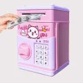 Electric Money Bank for Kids, Kids Money Bank, Password Safe Money Bank,Electric Piggy Bank, Mini Atom Electronic Coin Bank Box for Password Lock Case.