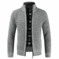 Mens Autumn Solid Color Knitted Sweater Jackets Cardigan Coats Man Clothing Casual Black Zip Up Sweaters Blusa De Frio Masculino. 
