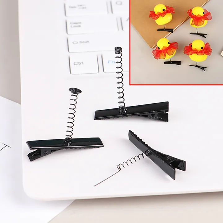 10Pcs%20Black%20Metal%20Pinch%20Alligator%20Hair%20Clips%2040mm%20With%20Wire%20Coil%20Spring%20Craft%20Hairpin%20For%20Fashion%20Party%20Favor%20Children%20Toy%20Yao%20Store%20-%20Image%203
