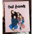 Best Friend, Painting for Best friends, Gift for Best friend, Painted Canvas, Acrylic Painting.