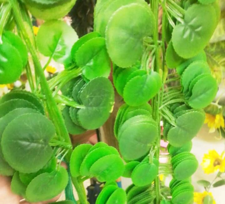 Artificial%20Hanging%20Leaf%20Garland%20Plant%20Creeper%20Leaf%20Wedding%20Garden%20Home%20Bathroom%20Silk%20Green%20Vine%20Decor%207%20feet%20-%201pcs%20-%20Image%202
