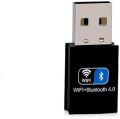 USB WiFi Bluetooth Adapter, 150Mbps Dual Band 2.4/5Ghz Wireless Network External Receiver, Mini WiFi Dongle for PC/Laptop/Desktop. 