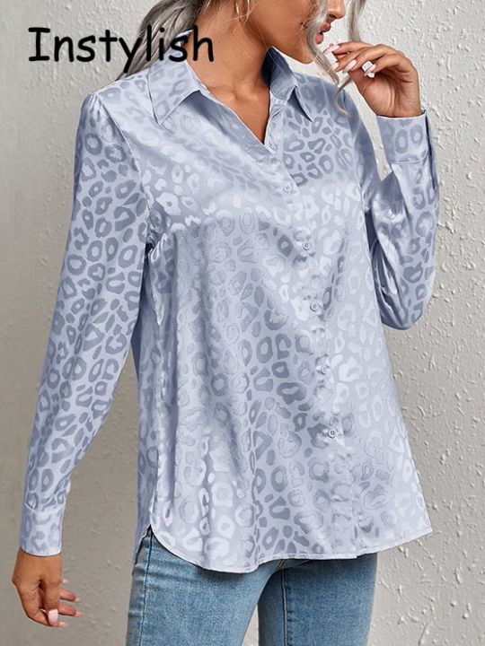 Women%20Leopard%20Print%20Luxury%20Blouse%20Spring%20Summer%20Long%20Sleeve%20Lapen%20Vintage%20Button%20Up%20Shirt%20Office%20Lady%20Satin%20Tunics%20Harajuku%20Top%20-%20Image%205