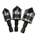 3Pcs Hex Countersink Boring Set For Metal Drill Bit Tools Hexagonal Carbon Steel Sunlight Mall. 