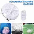 Portable Mini Washing Machine Ultrasonic Turbine Clothes Mini Washer Convenient for Travel Home Business Trip hot sel.