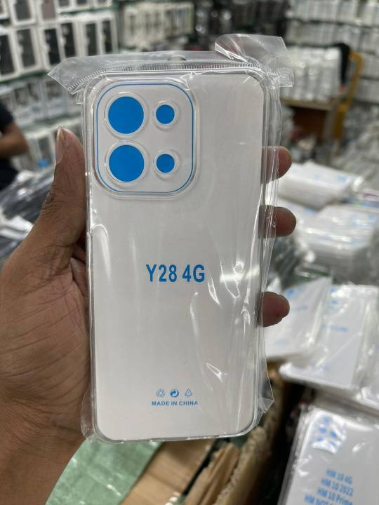 For Vivo Y28 4G Premium Silicone Case Crystal Clear Soft TPU Ultra-Thin Transparent Flexible Protective Mobile Phone Back Cover
