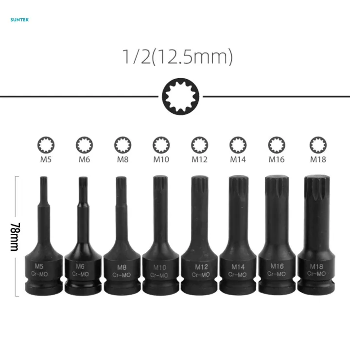8Pcs%201/2"%20Drive%20Bits%20Screwdriver%20Socket%20Adapter%20for%20Trucks%20-%20Image%204