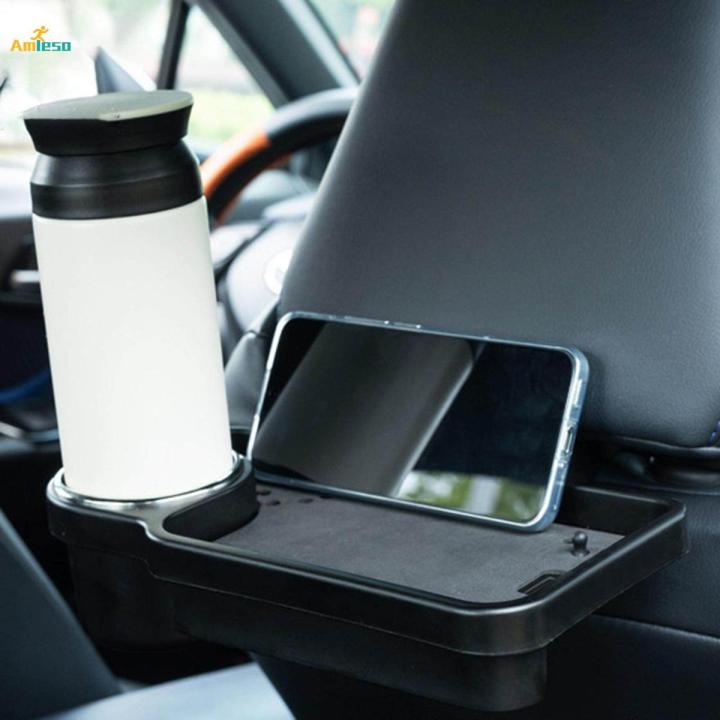 Car Headrest Holder Foldable Backseat Travel Trays for Trip Lunch