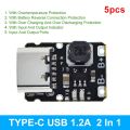 Type-C USB TP4057 1A Lithium Battery Charging Protection Board Module Polymer Battery Over TP4056 With Temperature Protection. 