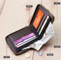 Round Zipper Stylish High Quality Artificial Leather Wallet For Men - Wallet For Men - মানি ব্যাগ. 