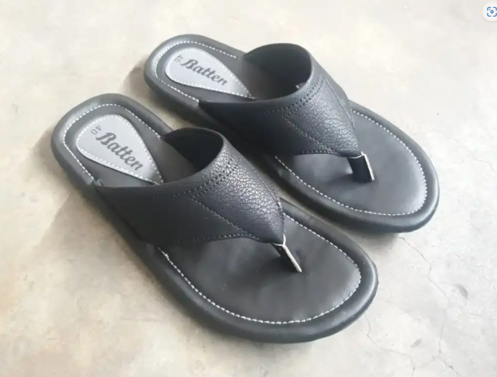 Fashionable%20Leather%20Sandal%20for%20Men%20(Black)%20-%20Image%202