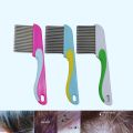 Long Non slip Handle Short Stainless Steel Hair Lice(1pcs). 