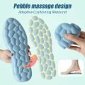 MASSAGE MEMORY FOAM INSOLES FOR SHOES SOLE BREATHABLE CUSHION MEN WOMEN BLUE COLOUR. 