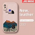 JIUMOO For Redmi Note 7 Redmi Note 7 Pro Note 7s Case Fashion Simple Mountain Thin New Design Leather Soft Back Cover Camera Protect Cases Shockproof Casing. 