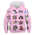 Anime hoodie Aphmau merch hoodies for kids girls kawaii cartoon sweatshirts teenagers 3D print pullovers children clothes Spring. 