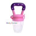 Silicone Baby Fruit Feeding pacifier (pink). 