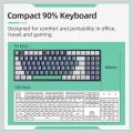 Machenike K500 Mechanical Keyboard Gaming Keyboard Wired Keyboard Hot Swappable 94 Keys RGB Light Mac Windows.