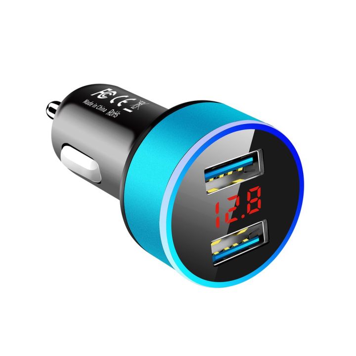 【FUPANG】3.1A USB car charger with LED display phone chargers