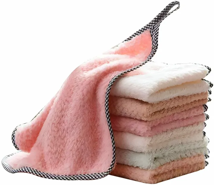 Kitchen%20Supplies%20Absorbent%20Hanging%20Towel%20Coral%20Fleece%20Tea%20Towel%20-%20Image%203