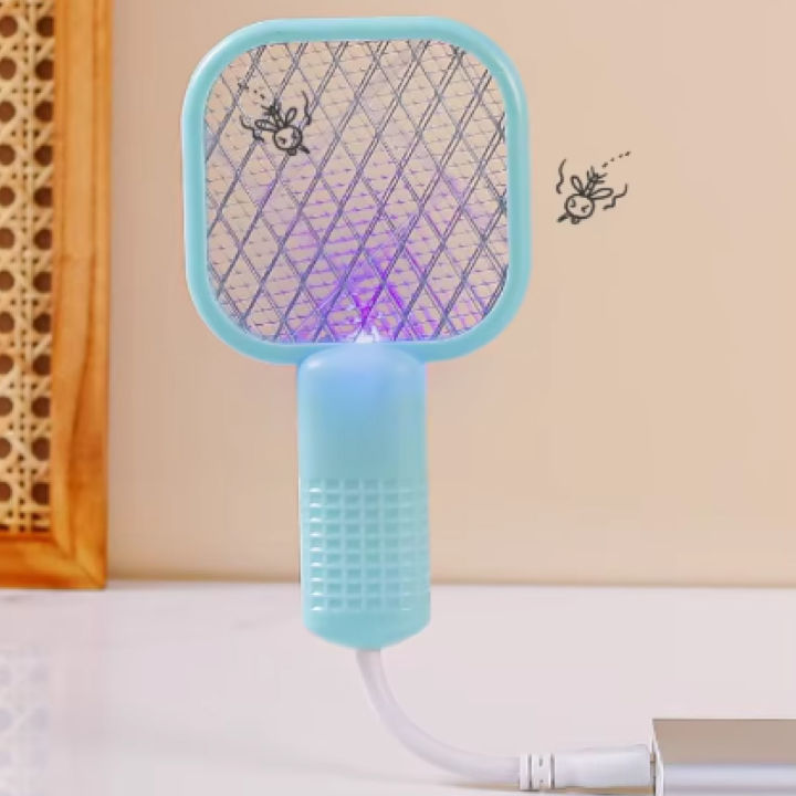 Electric Shock Mosquito Swatter Trap Pest Control UV Light USB Insect ...