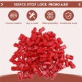 100pcs 6mm Plastic Anti-Theft Locks Unlock Device Retail Shop Supermarket Peg Hook Stop Lock Pegboard Hook Lock. 