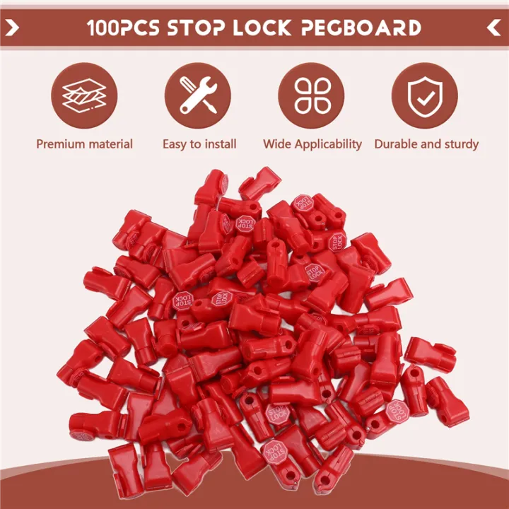 100pcs%206mm%20Plastic%20Anti-Theft%20Locks%20Unlock%20Device%20Retail%20Shop%20Supermarket%20Peg%20Hook%20Stop%20Lock%20Pegboard%20Hook%20Lock%20-%20Image%207