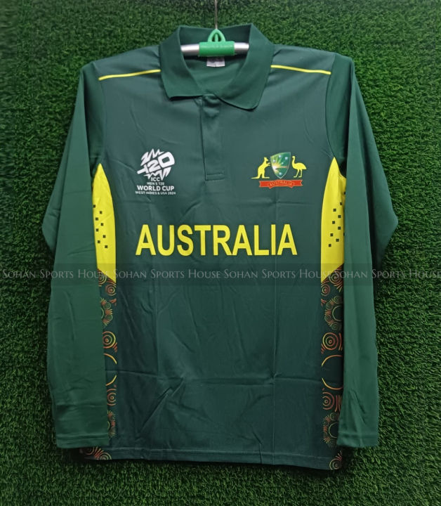 Australia T20 World Cup New Full Sleeve Cricket Jersey 2024