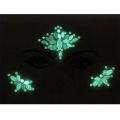 Luminous Crystal Face Stickers Rhinestone Temporary Tattoo Glow In The Dark Face Jewelry Stickers Eye Stickers Party Makeup.