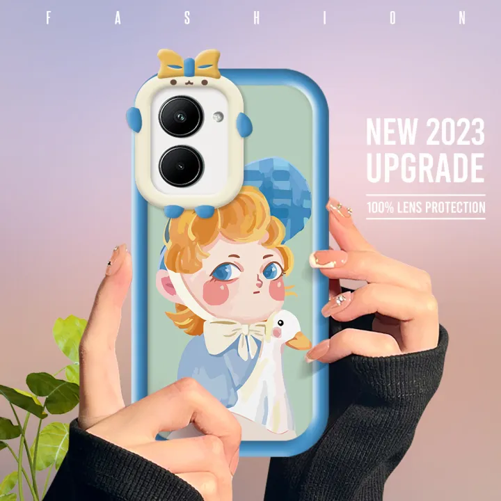 DEL%20for%20Realme%20C33%20Back%20Cover%20Lovely%20Girl%20Phone%20Case%20Monster%20Lens%20Camera%20Protection%20Mobile%20Cover%20-%20Image%202
