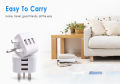 UK Wall plug power 3-pin plug adapter charger with 3 USB ports for mobile tablets Safe Portable. 