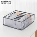 Household Underwear Bra Socks Storage Net Box Multi Lattice Separation Storage.
