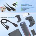 USB 2.0 Female to 2 Micro USB Male Cable, Length: About 30cm.