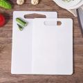 Medium Size Kitchen Rectangular Plastic White Cutting Chopping Board Fruit Vegetable Cutter Board. 