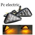 Motorcycle body indicator light or Motorcycle Universal Euro Triangle Flush Mount Smoke Amber LED Light Yellow. 