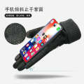 Suede gloves women in winter, thickened veet warmth, touch screen for windproof slippery driving, outdoor sports, cycling and running, men. 