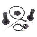 Throttle Accelerator Handle Grips Cable Set for 50cc 150cc 250cc Mini Bike Easy Installation Professional Accessory Durable. 