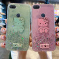 Phone case OPPO A5S Shiny Ring Case Glitter Soft Transparent Hello Kitty Cases For OPPO A5S Back Cover Stars Moon Girls. 