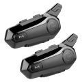 NXFDSIOZ 2X Motorcycle Wireless Helmet Intercom Outdoor Riding Bluetooth Headset with Super Noise Reduction E1. 