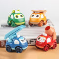 Cute Cartoon Children's Inertia Sliding Engineering Vehicle Baby Cute Fun Return Car Boys Girls Car Model Gift Toys Leima.