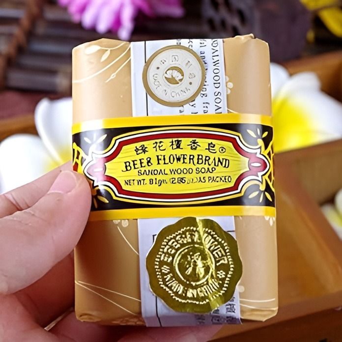 Bee%20&%20Flower%20Soap%20Bar%20Sandalwood%20Soap%20Moisturizing%20Bath%20Bar%20Soap%20Nourishes%20Your%20Skin%204.4%20oz(Pack%20of%204)%20-%20Image%202