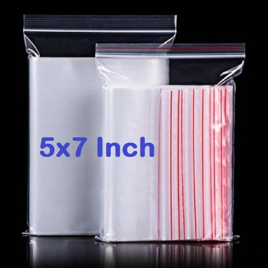 100Pcs%20Zipper%20Lock%20Bag%20Size%205%C3%977%20Inch%20127%C3%97177.8mm%20Zip%20Lock%20Plastic%20Transparent%20Packet%20Zipper%20Poly%20Clear%20Plastic%20Bags%20Re-Sealable%20Packaging%20Bags%20For%20Cloth%20Food%20Gifts%20Jewelry%20Display%20Bag%20-%20Image%202