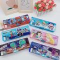 Cartoon Sanrio Pencil Case Double-Sided Pencil Box Pupils' Stationery Storage Box Math Formula Children Cute Gift.