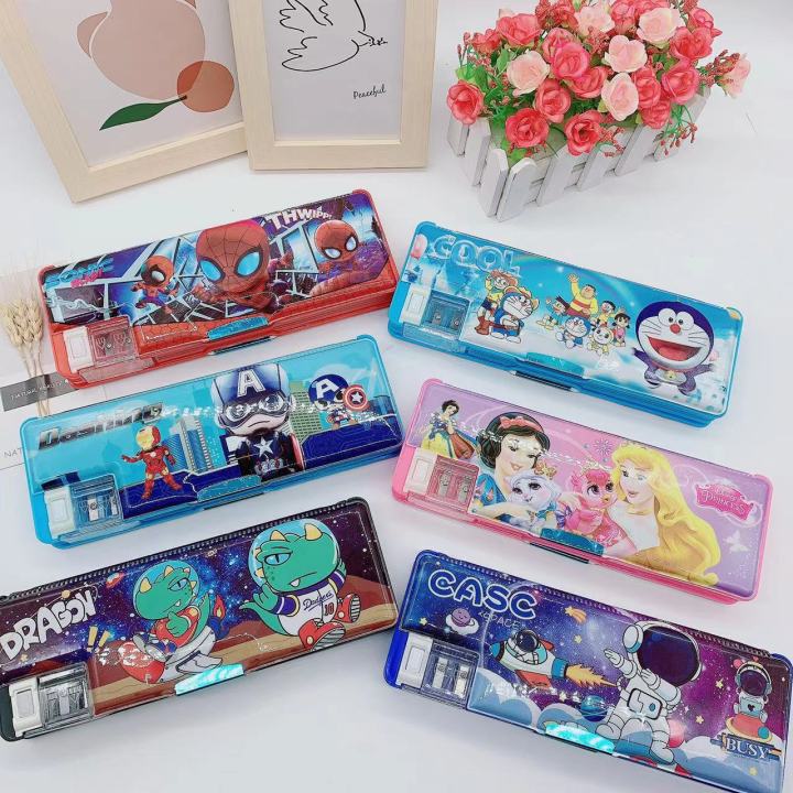 Cartoon%20Sanrio%20Pencil%20Case%20Double-Sided%20Pencil%20Box%20Pupils'%20Stationery%20Storage%20Box%20Math%20Formula%20Children%20Cute%20Gift%20-%20Image%202