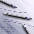 Surgical Eyebrow Skin Tattoo Marker Pen Tool Accessories With Measuring Ruler BDM.