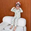 YC Children's Autumn Clothes Set: Cotton Boys, Girls, Autumn Pants, Thermal Underwear, Cotton Baby Underwear, Pajamas, Cotton Wool. 