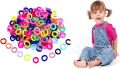 Girl Baby's Elastic Hair Ties Tiny Soft Rubber Bands-50 Ps. 