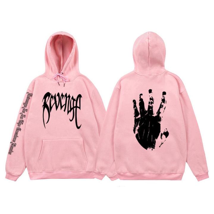 Revenge  Me Hoodies Man  Hop Streetwear XXXTentacion Hoodie Sweatshirt Men Letter Print Hooded Sweatshirts Hoody
