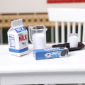 1Set Dollhouse Miniature Oreo Milk Breakfast Model Decoration DIY Accessories MJD. 